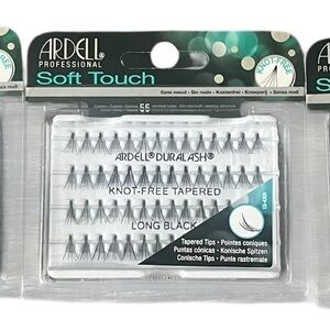 NIB Ardell (3) Pack Soft Touch Knot-Free Long
Black